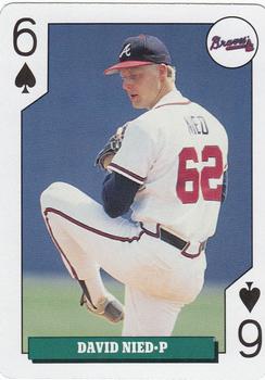 1992 Bicycle Rookies Playing Cards #6♠ David Nied Front