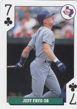 1992 Bicycle Rookies Playing Cards #7♣ Jeff Frye Front