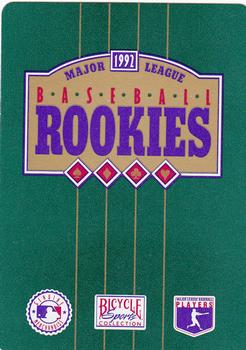 1992 Bicycle Rookies Playing Cards #7♠ Jeff Kent Back