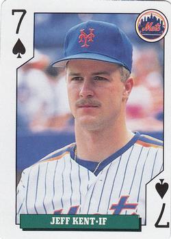 1992 Bicycle Rookies Playing Cards #7♠ Jeff Kent Front