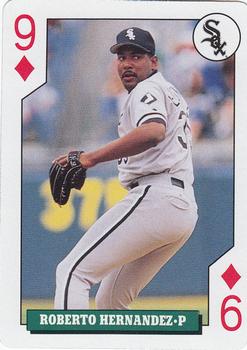1992 Bicycle Rookies Playing Cards #9♦ Roberto Hernandez Front