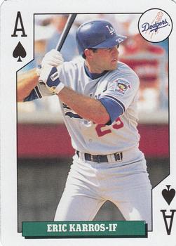 1992 Bicycle Rookies Playing Cards #A♠ Eric Karros Front