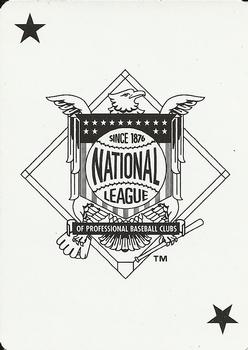 1993 Bicycle Aces Playing Cards #NNO National League Logo Front