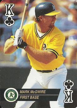1993 Bicycle Aces Playing Cards #K♣ Mark McGwire Front