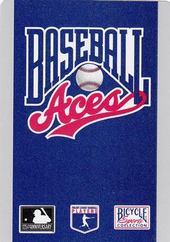 1994 Bicycle Aces Playing Cards #4♣ Mike Piazza Back