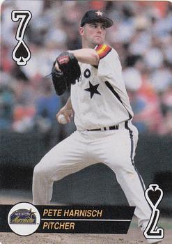 1994 Bicycle Aces Playing Cards #7♠ Pete Harnisch Front