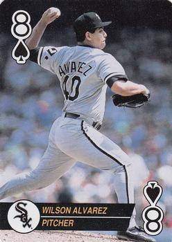 1994 Bicycle Aces Playing Cards #8♠ Wilson Alvarez Front