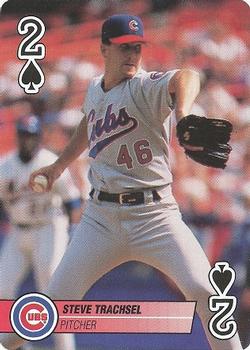 1995 Bicycle Aces Playing Cards #2♠ Steve Trachsel Front