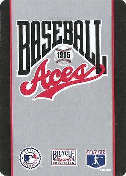 1995 Bicycle Aces Playing Cards #6♠ Mike Mussina Back