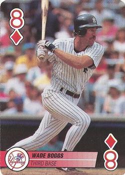1995 Bicycle Aces Playing Cards #8♦ Wade Boggs Front