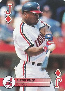 1995 Bicycle Aces Playing Cards #J♦ Albert Belle Front