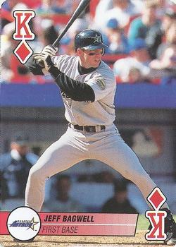 1995 Bicycle Aces Playing Cards #K♦ Jeff Bagwell Front