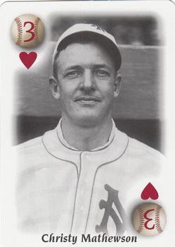 2000 U.S. Playing Card Co. All Century Team #3♥ Christy Mathewson Front