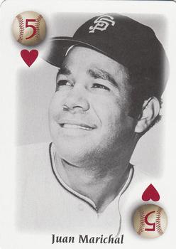 2000 U.S. Playing Card Co. All Century Team #5♥ Juan Marichal Front