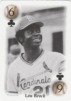 2000 U.S. Playing Card Co. All Century Team #6♣ Lou Brock Front