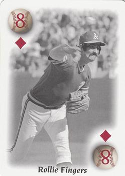 2000 U.S. Playing Card Co. All Century Team #8♦ Rollie Fingers Front