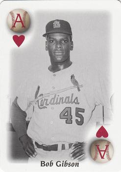 2000 U.S. Playing Card Co. All Century Team #A♥ Bob Gibson Front