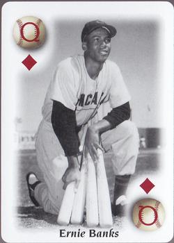 2000 U.S. Playing Card Co. All Century Team #Q♦ Ernie Banks Front