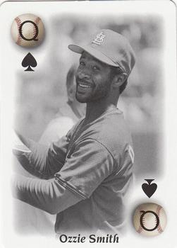 2000 U.S. Playing Card Co. All Century Team #Q♠ Ozzie Smith Front