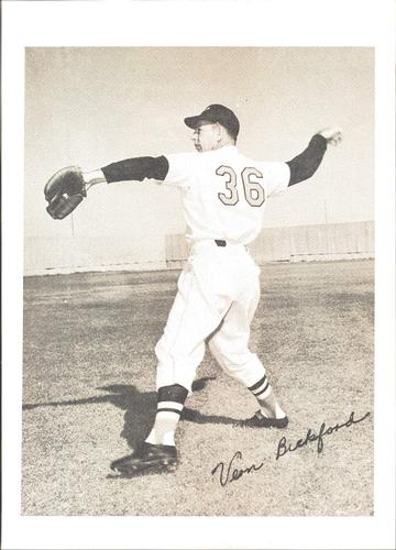 1954 Baltimore Orioles Picture Pack #NNO Vern Bickford Front