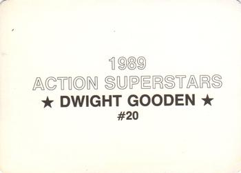 1989 Action Superstars (unlicensed) #20 Dwight Gooden Back