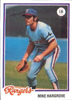 1978 Topps Burger King Texas Rangers #11 Mike Hargrove Front