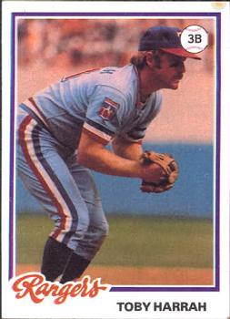 1978 Topps Burger King Texas Rangers #13 Toby Harrah Front