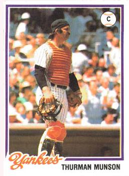 1978 Topps Burger King New York Yankees #2 Thurman Munson Front