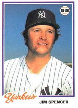 1978 Topps Burger King New York Yankees #16 Jim Spencer Front