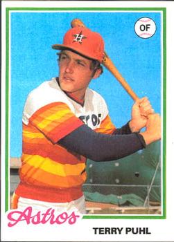 1978 Topps Burger King Houston Astros #19 Terry Puhl Front