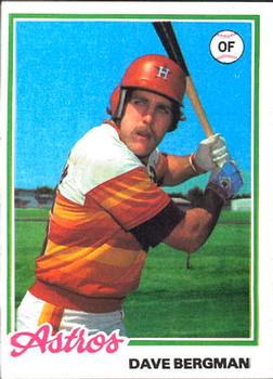 1978 Topps Burger King Houston Astros #21 Dave Bergman Front