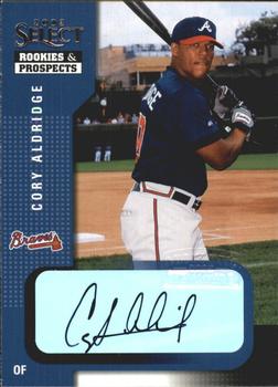 2002 Select Rookies & Prospects #23 Cory Aldridge Front