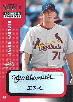 2002 Select Rookies & Prospects #41 Jason Karnuth Front