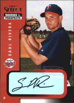 2002 Select Rookies & Prospects #86 Saul Rivera Front