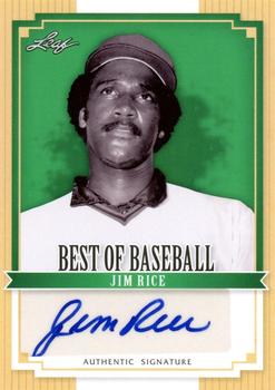 2012 Leaf Best of Baseball #BA-JR1 Jim Rice Front