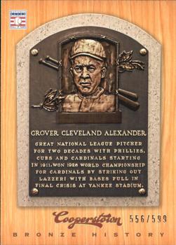2012 Panini Cooperstown - Bronze History #1 Grover Cleveland Alexander Front