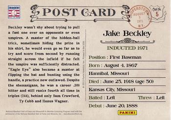 2012 Panini Cooperstown - Bronze History #5 Jake Beckley Back