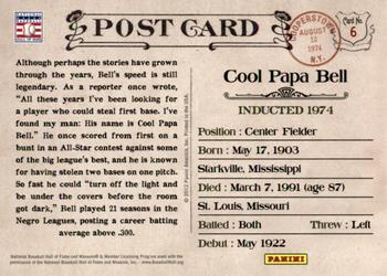 2012 Panini Cooperstown - Bronze History #6 Cool Papa Bell Back