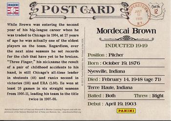 2012 Panini Cooperstown - Bronze History #12 Mordecai Brown Back