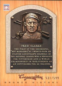 2012 Panini Cooperstown - Bronze History #19 Fred Clarke Front