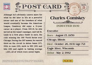 2012 Panini Cooperstown - Bronze History #23 Charles Comiskey Back