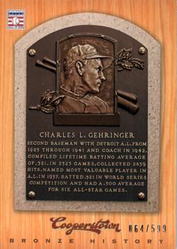 2012 Panini Cooperstown - Bronze History #35 Charlie Gehringer Front