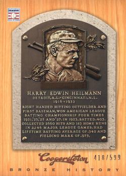 2012 Panini Cooperstown - Bronze History #40 Harry Heilmann Front