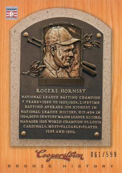 2012 Panini Cooperstown - Bronze History #42 Rogers Hornsby Front