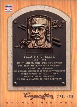 2012 Panini Cooperstown - Bronze History #47 Tim Keefe Front