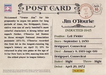 2012 Panini Cooperstown - Bronze History #65 Jim O'Rourke Back