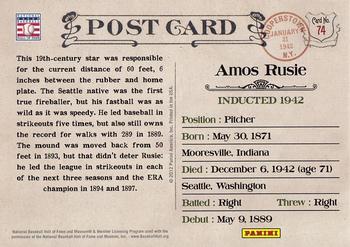 2012 Panini Cooperstown - Bronze History #74 Amos Rusie Back