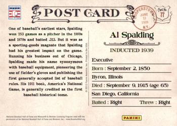 2012 Panini Cooperstown - Bronze History #77 A.G. Spalding Back