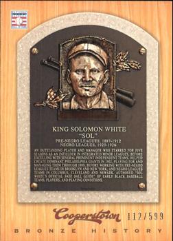 2012 Panini Cooperstown - Bronze History #87 Sol White Front