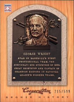 2012 Panini Cooperstown - Bronze History #89 George Wright Front
